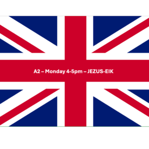 English A2 - Monday 4pm