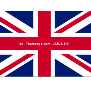 English B2 - Thursday 5pm