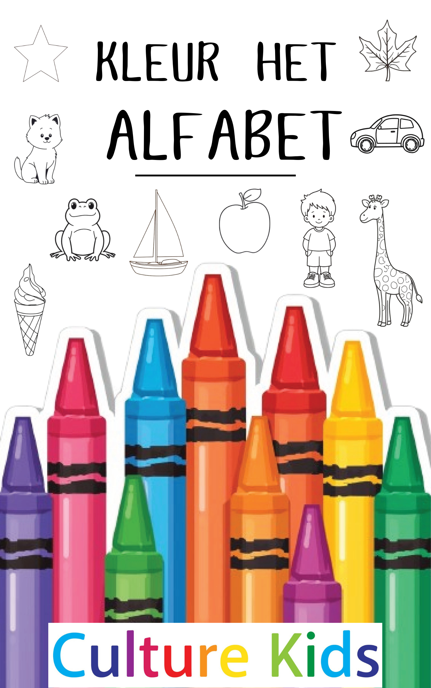 Kleur het alfabet - Nederlands
