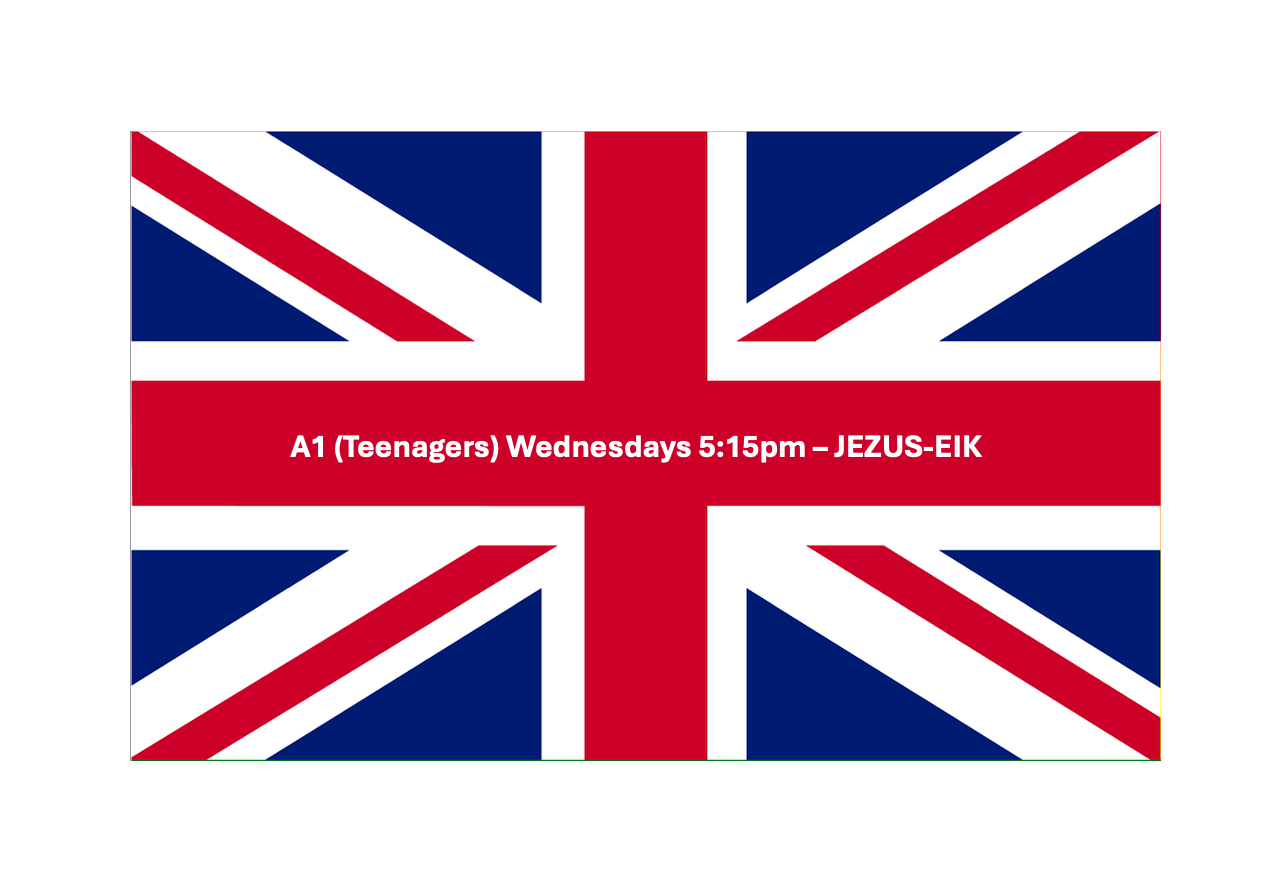 English A1 (teenagers) - Wednesday 5:15pm